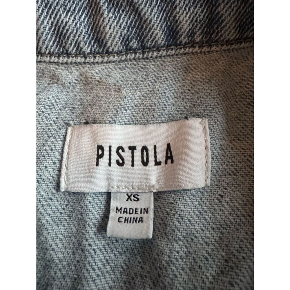 Pistola Women's Amira Midi 100% Cotton Jean Dress in Riviera Size XS - Picture 10 of 11